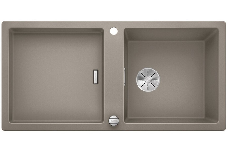 Фото Гранитная мойка Blanсo ADON XL 6S SILGRANIT PuraDur серый беж кл.-авт. InFino