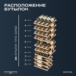 Превью картинка Шкаф винный  Meyvel Винный холодильник (шкаф) компрессорный MEYVEL MV38-CBF1-Next #19