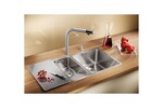 Превью картинка Металлическая мойка Blanсo ANDANO 340/180-IF нерж.сталь зеркальная полировка с отв. арм. InFino, правая #3