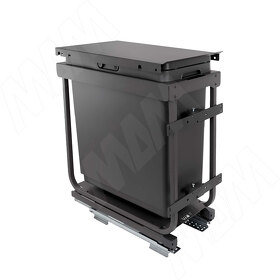 Картинка Vibo KOMBI 2.0 M30W Система сортировки и хранения, 1 емкость (33л), креп. фасада, полн.выдв., плавн.закр. направл. Nova Pro, крышка-полка (KOMBI2GME301SCGMRF)