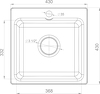 Превью картинка Мраморная мойка GranFest GF-SMART 430 Песочный #2