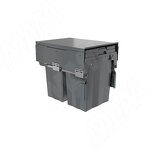 Превью картинка PULSE PROBOX F40 Система сортировки и хранения, 2 емкости (2x24), креп. фасада, полн.выдв., плавн.закр., крышка-полка, графит (MBN402-48DGMID) #1