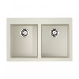 Картинка Omoikiri Bosen 80-2-WH Tetogranit/белый