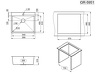 Превью картинка Металлическая мойка GRANULA 5951, ГРАФИТ МАТОВЫЙ, стальная кухонная мойка #3