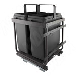 Превью картинка Vibo KOMBI 2.0 M50W Система сортировки и хранения, 2 емкости (30л+30л), креп. фасада, полн.выдв., плавн.закр., направл. Nova Pro, без крышек. (KOMBI2GME502SCGM) #2