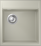 Превью картинка Гранитная мойка Rivelato TESORO 455-L 1-чаш 450*510 Топаз 703 #1