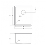 Превью картинка Металлическая мойка EMAR EMB-130 PVD Nano Dark #4