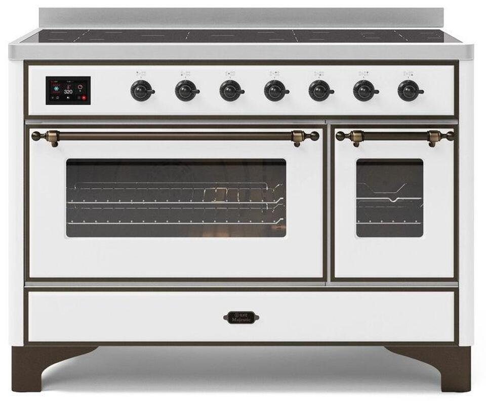 Фото Центр варочный ILVE MI127NE3/WHB белый (фурн. бронза)