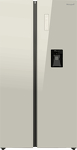 Превью картинка  Холодильник side by side Weissgauff WSBS 590 Inverter NoFrost Water Dispenser Beige Glass #1