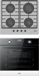 Превью картинка Haier духовой шкаф HOX-P11CGBG + газовая варочная панель HHX-G64CNG #1