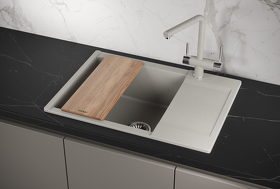 Картинка GRANULA ES-7003, БАЗАЛЬТ, кухонная мойка, кварц, ESTETICA