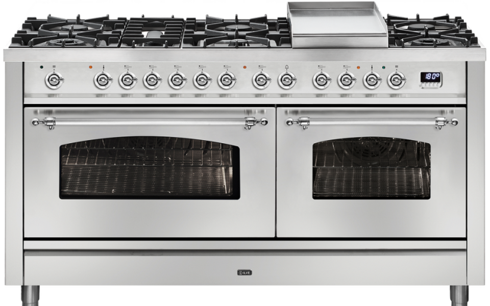 Фото Центр варочный ILVE P15FDNE3/SSC нержавеющая сталь (фурн. хром)