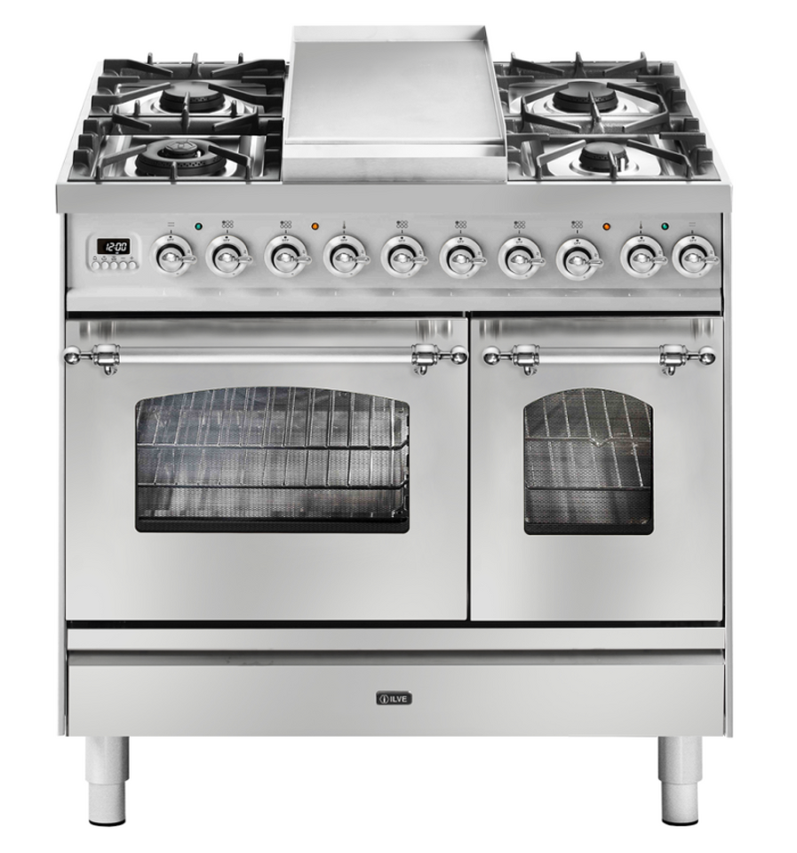 Фото Центр варочный ILVE PD09FNE3/SSC нержавеющая сталь (фурн. хром)