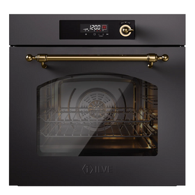 Картинка ILVE Nostalgie OV601NL3/MGG матовый графит (фурн. латунь)