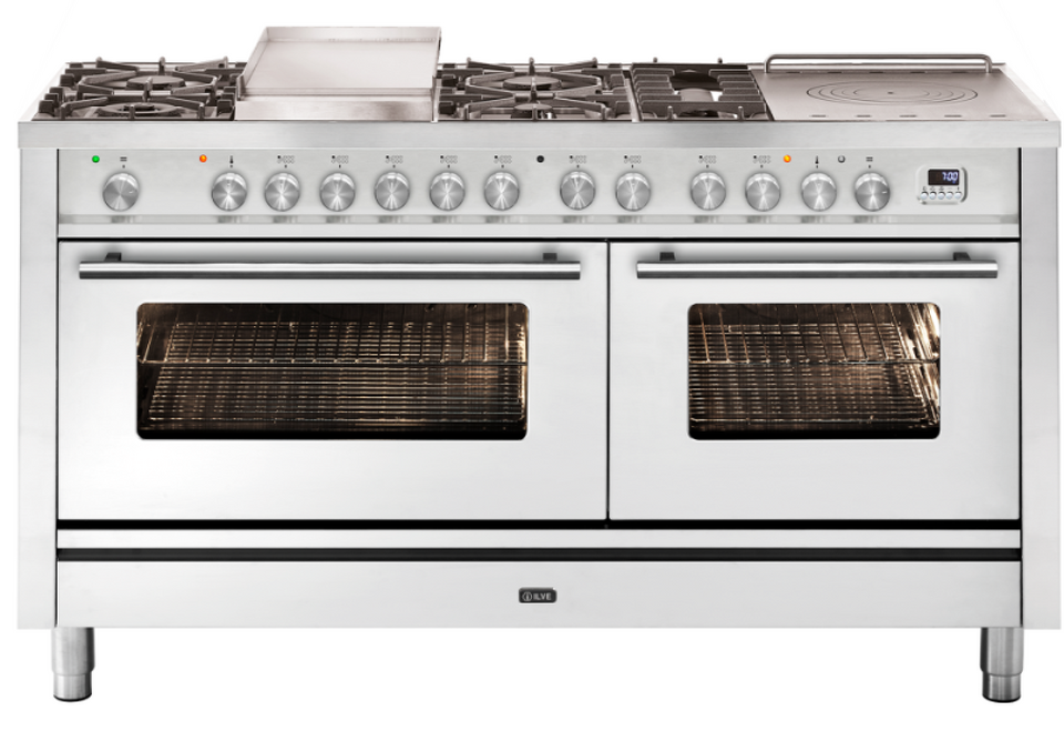 Фото Центр варочный ILVE P15FSDWE3/SS нержавеющая сталь (фурн. сатинированная сталь)