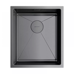 Превью картинка Металлическая мойка Omoikiri Taki 38-U/IF-GM нерж. сталь/вороненая сталь #1