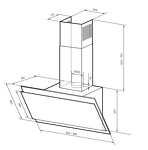 Превью картинка Наклонная вытяжка Lex FURIA 600 IVORY  воздухоочиститель #4