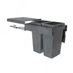 Превью картинка PULSE PROBOX LT F40 Система сортировки и хранения, 2 емкости (2x18), креп. фасада, полн.выдв., плавн.закр., графит (BRD402-36DG) #2