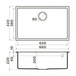 Превью картинка Гранитная мойка Omoikiri Tedori 66-U-SA Tetogranit/бежевый #2