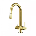 Превью картинка Смеситель для кухни Omoikiri Akita-S-LG латунь/светлое золото #1