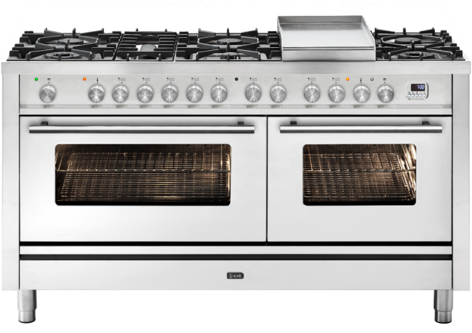 Фото Центр варочный ILVE P15FWE3/SS нержавеющая сталь (фурн. сатинированная сталь)