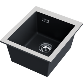Картинка Omoikiri Omishima 41-U-BL Matt Natceramic/черный матовый
