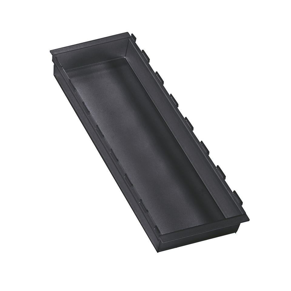 Фото NinkaPlast Лоток CUISIO PRO для столовых приборов, 150х473х55 мм, черный