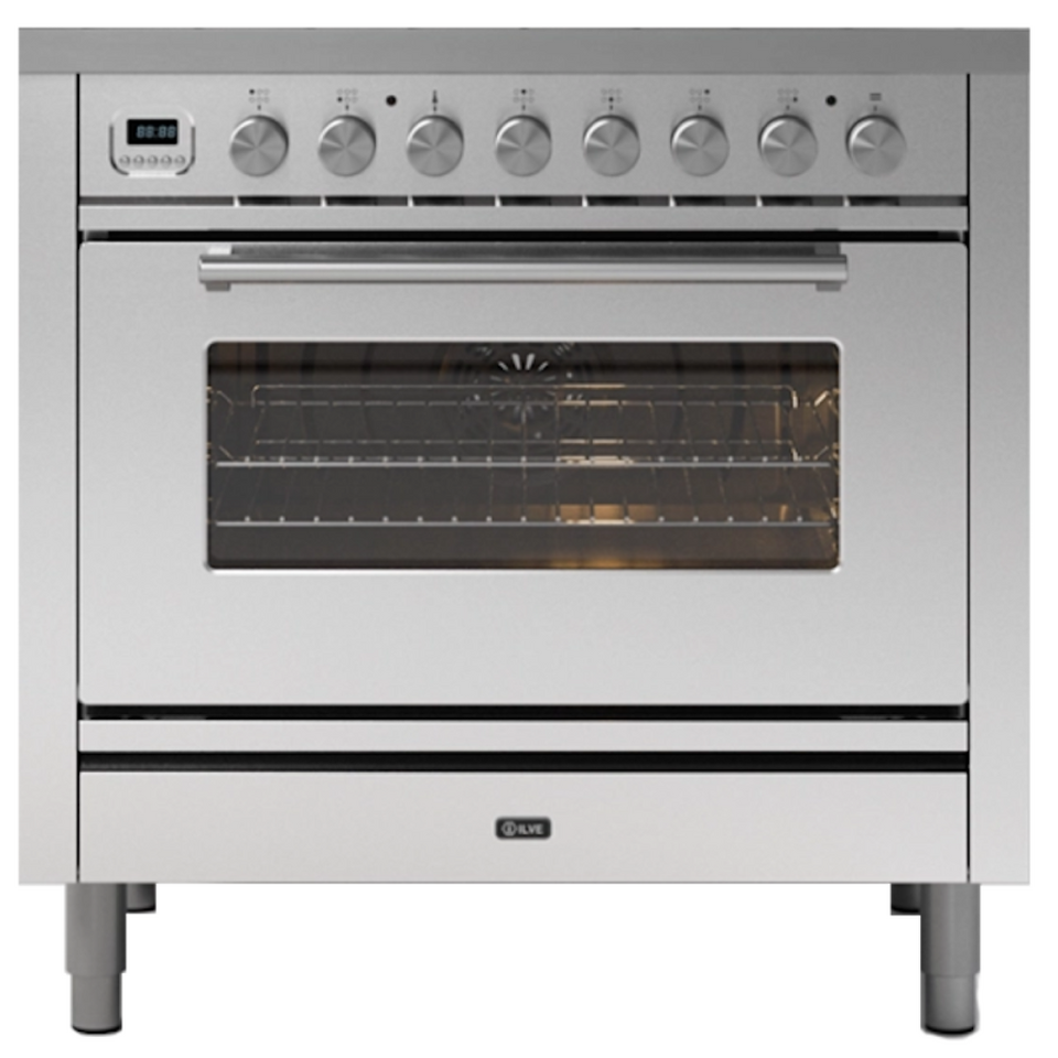 Фото Центр варочный ILVE P09FWE3/SS нержавеющая сталь (фурн. сатинированная сталь)