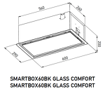 Превью картинка Полновстраиваемая вытяжка Meferi SMARTBOX60BK GLASS COMFORT #2