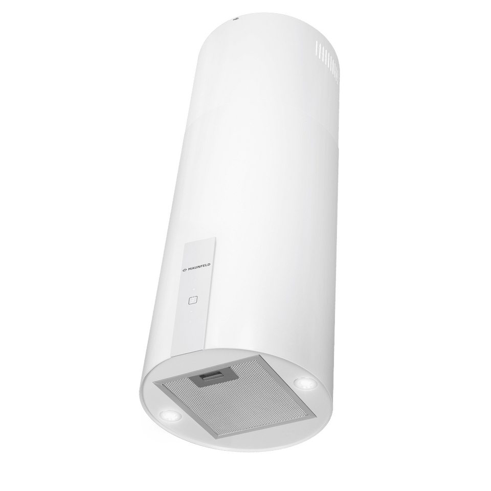 Фото Островная вытяжка Maunfeld Lee Light Isla 35 Sensor White