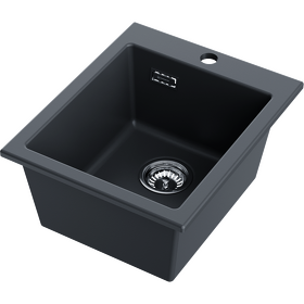 Картинка Omoikiri Omishima 41-BL Matt Natceramic/черный матовый