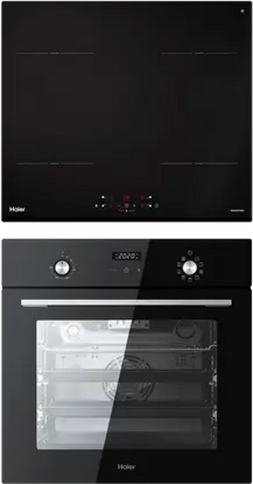 Фото Haier духовой шкаф HOX-P09CGB + индукционная варочная панель HHY-Y64NPVB