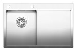 Превью картинка Металлическая мойка Blanсo CLARON 4S-IF/А (чаша слева) нерж.сталь зеркальная полировка с  кл.-авт. InFino и управлением PushControl #1