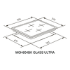 Превью картинка Газовая варочная панель Meferi MGH604BK GLASS ULTRA #18