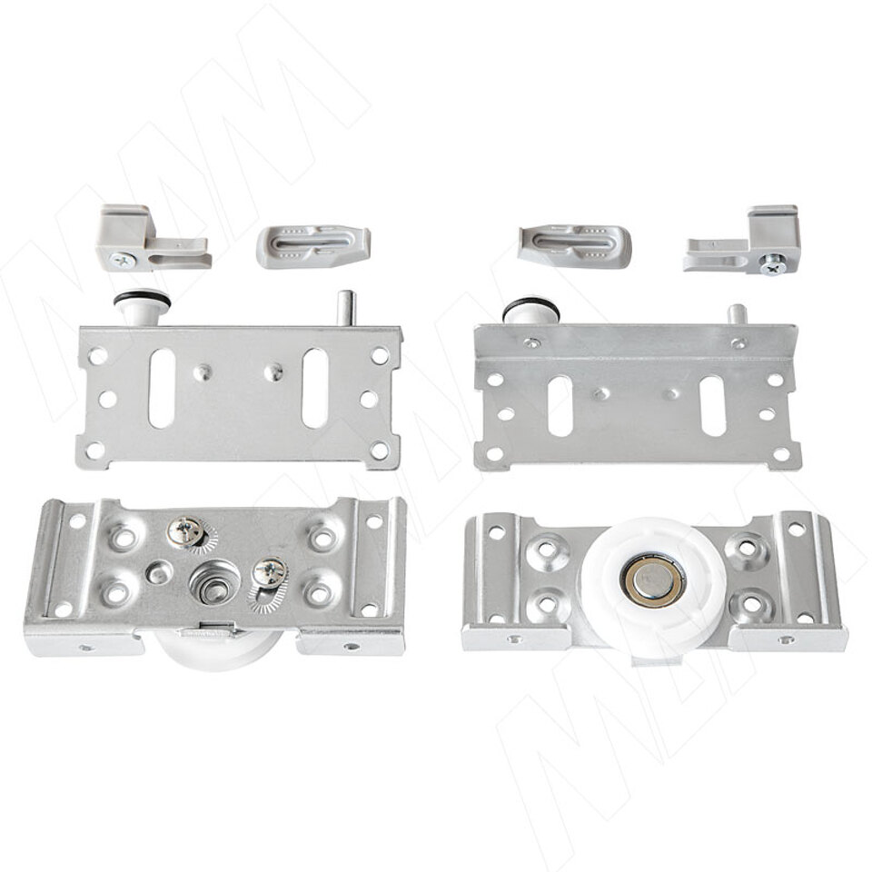 Фото PULSE IKM80AY Комплект роликов для 1 двери 80 кг (2 верхних+2 нижних+2 стопора) (IKM80AY)