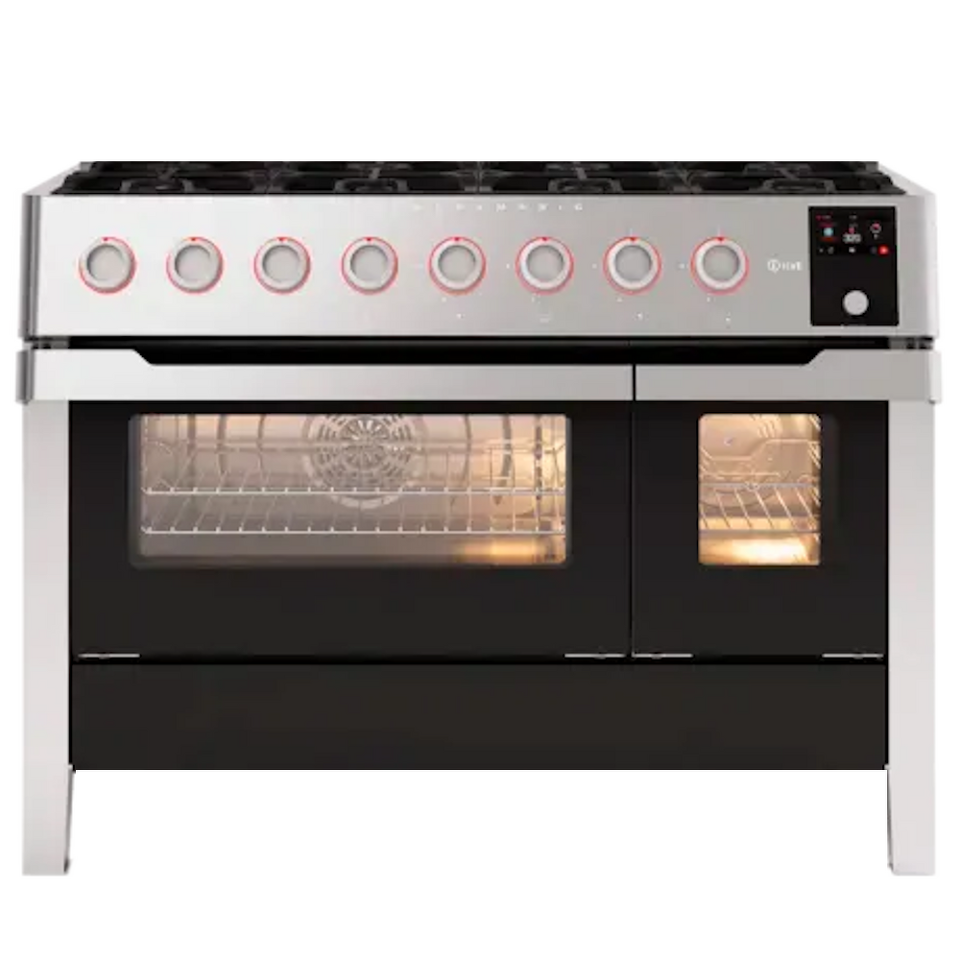 Фото Центр варочный ILVE Panaromagic PM128DS3/SS нержавеющая сталь (фурн. хром)