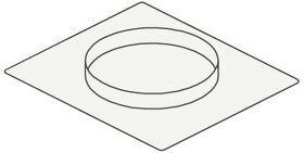 Картинка Falmec Фланец  D=200 мм, для Downdraft/Nuvola/Stella/Eclisse