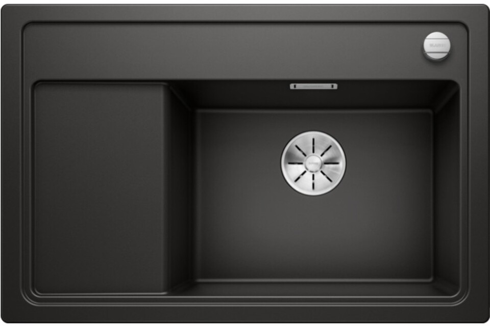 Фото Гранитная мойка Blanсo BLANCO ZENAR XL 6S Compact SILGRANIT (чаша справа) черный  с кл.-авт. InFino