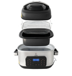 Превью картинка Мультиварка Lex LXMC 5501, мультиварка + аэрофритюрница (черная) #12