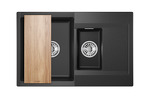 Превью картинка Кварцевая мойка GRANULA 7808, ЧЁРНЫЙ #4