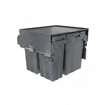 Превью картинка PULSE PROBOX MAX F60 Система сортировки и хранения, 4 емкости (2x13+2x24), креп. фасада, полн.выдв., плавн.закр., графит (MBN604-74DGMAX) #1
