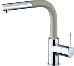 Превью картинка Смеситель для кухни Rivelato  Ledro Г-обр.с выдвижной лейкой D-35мм topazio/cromo #1