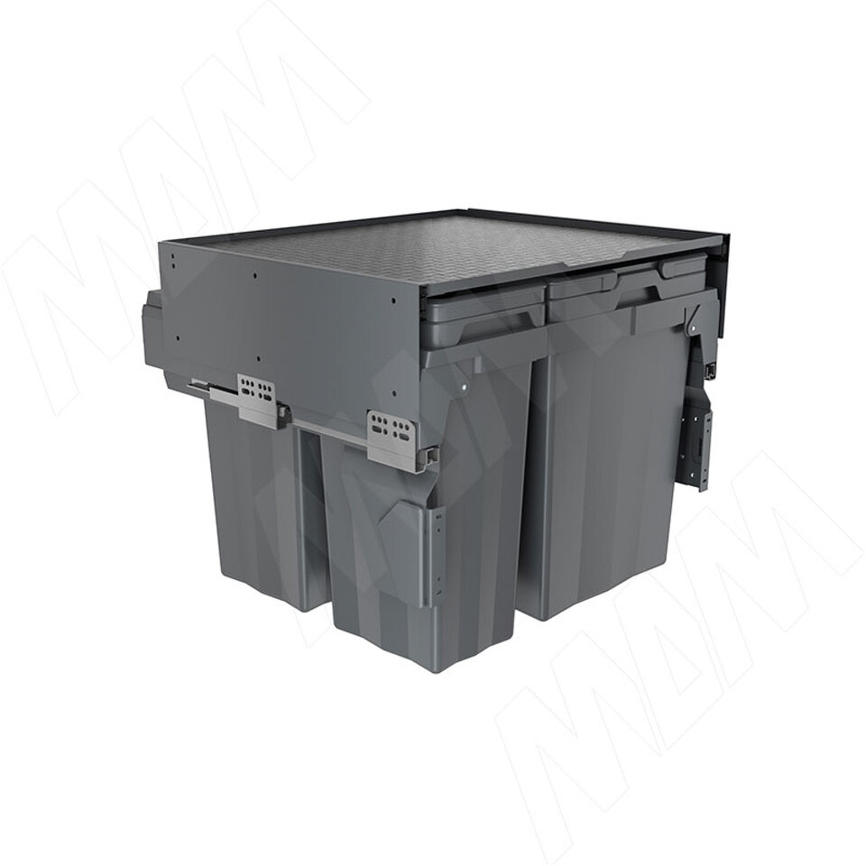 Фото PULSE PROBOX MAX F60 Система сортировки и хранения, 4 емкости (2x13+2x24), креп. фасада, полн.выдв., плавн.закр., графит (MBN604-74DGMAX)
