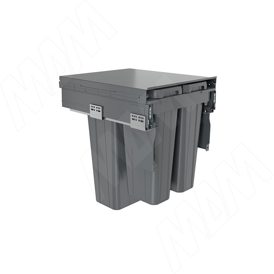 Фото PULSE PROBOX LT F45 Система сортировки и хранения, 3 емкости (2x9+1x27), креп. фасада, полн.выдв., плавн.закр., цвет графит (BRD453-45HDG)