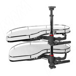 Превью картинка Vibo FLY MOON 3.0 GALAXY BC, механизм угловой пов., 2 полки, эллипт. прут., противоск. покр., с доводчиком, белый+хром, левый (FLY3STM245SXM2POR120ASBC) #1