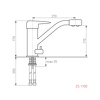 Превью картинка Смеситель для кухни Zigmund & Shtain ZS 1100 Речной песок #3