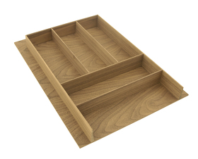 Картинка Деревянный лоток WOODLINE для столовых приборов, ширина фасада 450 мм, 327х474х49 мм, дуб
