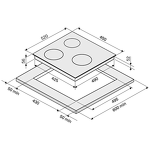 Превью картинка Индукционная варочная панель KRONA MAGIER 45 BL 3BTK #13