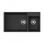 Превью картинка Гранитная мойка Omoikiri Tedori 85-2-U-BL Tetogranit/черный #1
