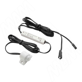 Картинка PULSE Выключатель инфракрасный (PIR) на движение, белый, 12/24V, 36/72W (SW1-PIR-1WT)